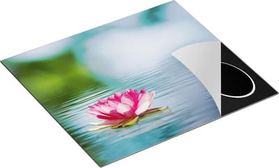 Chefcare Inductie Beschermer Roze Lotusbloem op het Water - 60x50 cm - Afdekplaat Inductie - Kookplaat Beschermer - Inductie Mat