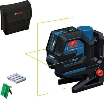 Bosch Professional GCL 12V-50-22 CG - Combilaser - Inclusief 4x batterij - Laserrichtbord - Roterende houder - Batterij-adapter - Tas