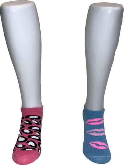 Hingly 2-pack enkel sokjes panter - lips 3942