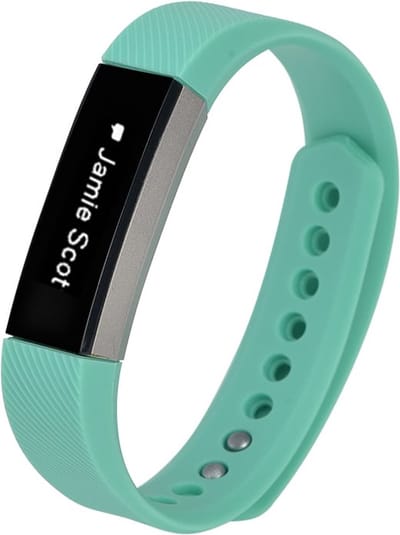 watchbands-shop.nl Siliconen bandje - Fitbit Alta (HR) - MintGroen - Small