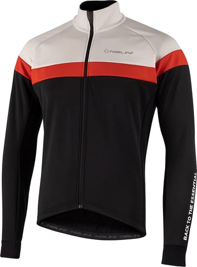 Nalini Fietsjack Heren Zwart Grijs - ROAD JKT BLACK GREY - L