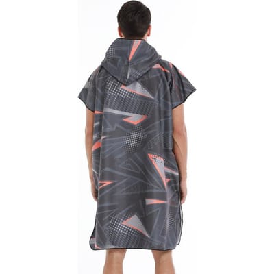 Poncho de Surf Serviette Microfibre Poncho de Surf à Capuche Robe de Bain pour se Changer Séchage Rapide Serviette de Plage Piscine avec Capuche Combinaison Néoprène 110X80cm