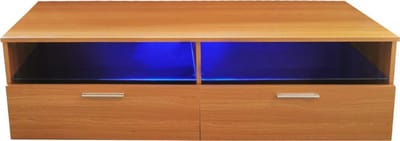 TV kast dressoir Sieno - media meubel game set up - LED verlichting - lichtbruin