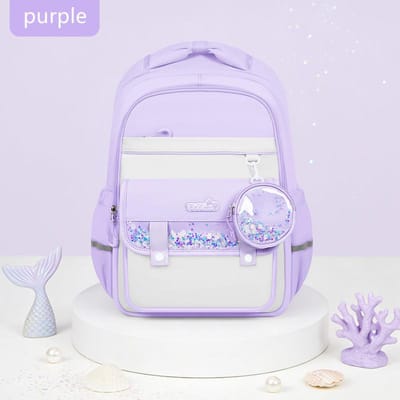 Sacs d'école légers pour filles d'école primaire Enfants Grande capacité Protection vertébrale Sac à dos imperméable Pour adolescente Fille