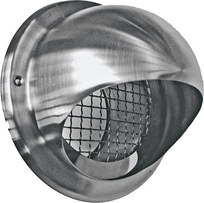 Weha Bolrooster Ø125mm, grofmazig gaas, rvs 304