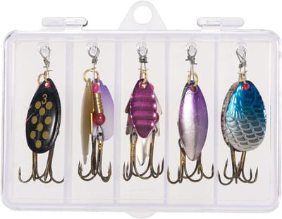 Vis Lokaas Set - Spinner Baits - Vissen Op Roofvis - Geassorteerde Kleuren - 10 Stuks - Multicolor