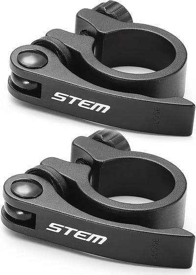 Zadelklemmen - Fietszadelklemmen - Fietszadel Afstellen - Snelspanner Ontwerp - 318 mm - Zwart