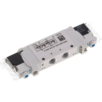 2x3/2 G1/8'' NC Magneetventiel 24V DC 1.5-7bar/21.0-98psi Rechthoekige Plug H Festo
