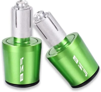 Stuuruiteinden Motorfiets - Handvat Gewicht - Rijcomfort Verbeteren - CNC Aluminium Geanodiseerd - 7/8" 22mm - Groen