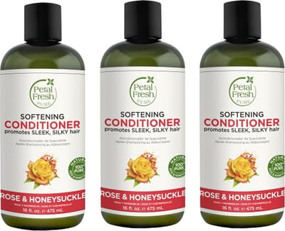 PETAL FRESH - Conditioner Rose & Honeysuckle - 3 Pak