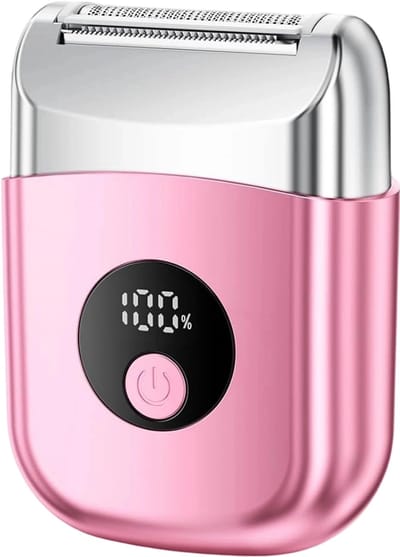 Ladyshave - Ladyshaves voor vrouwen - Draadloos - LED-display - Oplaadbaar - Geschikt voor bikinilijn, oksels, benen, armen, lichaam, gezicht en intieme zone - Roze