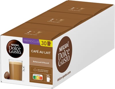 Nescafé Dolce Gusto capsules Café au Lait - 90 koffiecups voor 90 koppen koffie