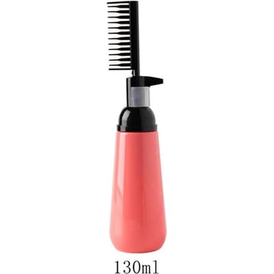 1 Stuk Haarkleuringskam Lege Haarkleurfles Met Applicatorborstel Shampoo Applicatorfles Doseren Haarkleuringsstyling Tool 130ml black