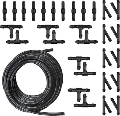 Voorruitensproeierslangset - Slang reparatie - Verbeter Rijveiligheid - Duurzame rubber constructie - 30 slangfittingen - Zwart