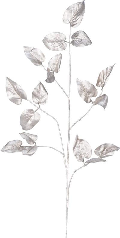 Easyplants | Kunsttak Salal 90 cm champagne | Zijde | Nepbloemen | champagne | Onderhoudsvrij | Kant-en-klaar