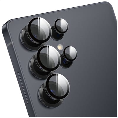 Rosso Camera Frame Protector Geschikt voor Samsung Galaxy S25 Ultra - Case Friendly - 9H Tempered Glass voor Cameralens - Gemakkelijke Installatie met Tray - Transparant