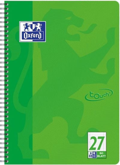 Oxford TOUCH, Afbeelding, Groen, A4+, 80 vel, 90 g/m², Gelijnd papier