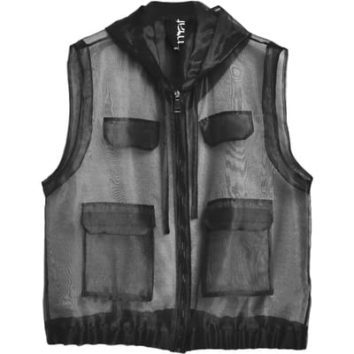 Damesvest met capuchon Mat Fashion Organza