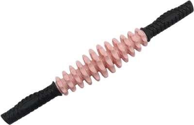 Lichaamsmassage Stick – Spierroller Massage Stick voor Spierpijn, Krampen & Spierspanning – Anti-Cellulitis Massage Tool voor Sport, Fitness en Herstel - Roze
