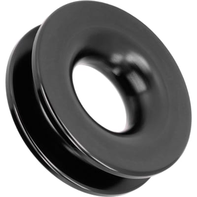 Anneau de récupération Poulie de renvoi Treuil Alliage d'aluminium pour VTT UTV Camion Marin Bateau Manilles Noir noir