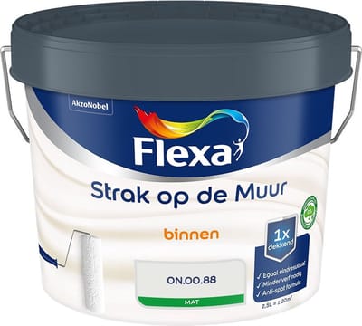 Flexa - Strak Op De Muur Binnen Mat - On.00.88 - Mengverf - 2,5 L