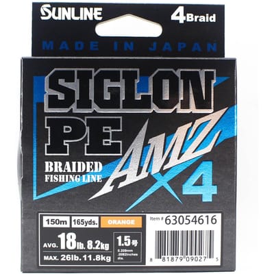 Sunline PE Line X4 Siglon AMZ 150M PE 1.5 18LB Oranje (0275) oranje