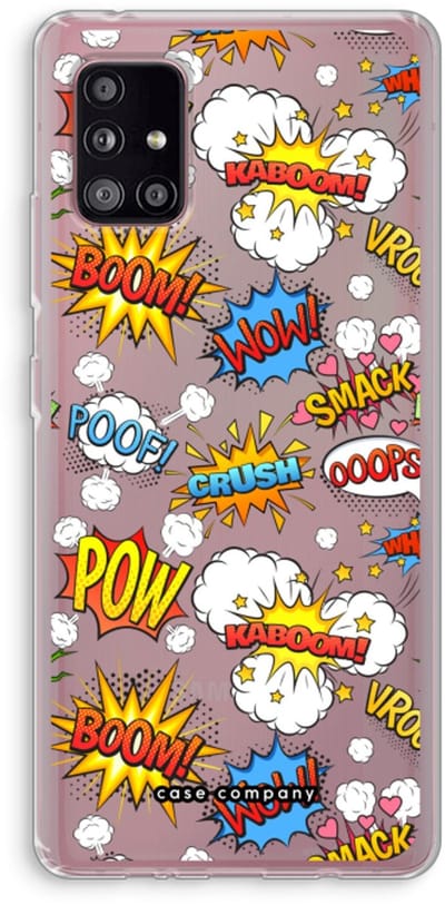 Case Company® - Hoesje geschikt voor Samsung Galaxy A51 5G hoesje - Pow Smack - Soft Cover Telefoonhoesje - Bescherming aan alle Kanten en Schermrand