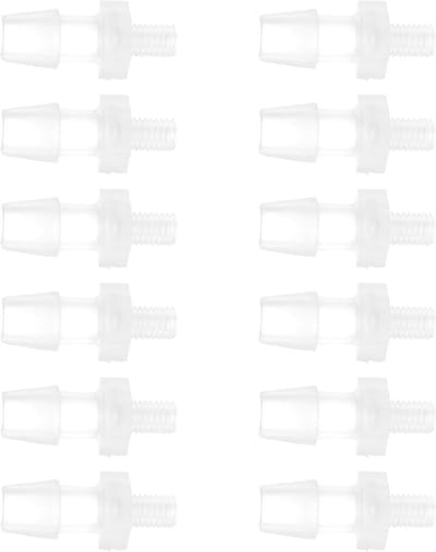 Slangfittingen voor Barb, 1/4" M5 Externe Draad Adapter Connector, PP Duidelijk, 10 Stuks voor Tuin en Waterleidingen