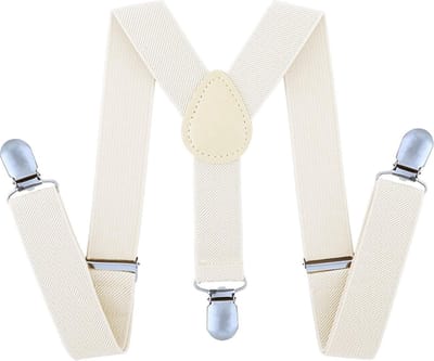 Fako Fashion - Kinder Bretels - Kinderbretels - Effen - 65cm - Crème