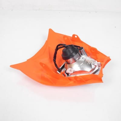 één felix oranje goedgekeurde koplampplaat voor motorfiets 12v ba20d 35/35w optic nieuw