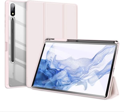 Dux Ducis - Tablet hoes geschikt voor Samsung Galaxy Tab S9 Plus/S9 FE Plus (2023) - Toby Series - Auto Sleep/Wake functie - Tri-Fold Book Case - Roze