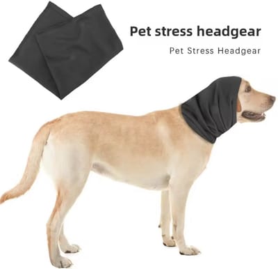 New Age Devi - Honden Oorbeschermer - Natuurlijk en Comfortabel - hoofdomtrek van 30-51CM - Bescherm de gevoelige oren van je hond tegen lawaai en schadelijke omgevingsfactoren