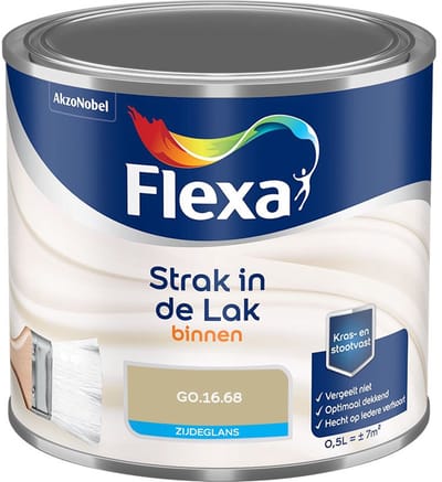 Flexa - Strak In De Lak Binnenlak Zijdeglans - G0.16.68 - Mengverf - 500 Ml