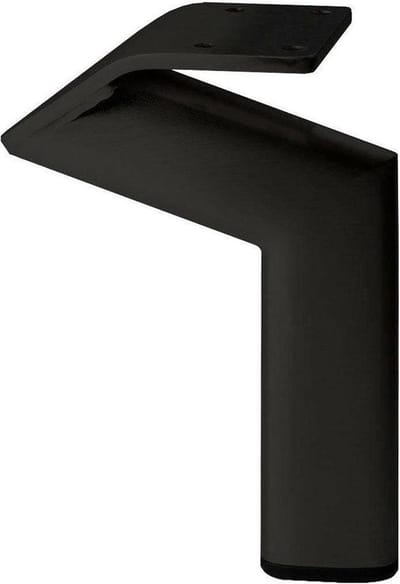 FLE - Stalen meubelpoot zwart design 11,5 bij 2 cm en hoogte 16 cm