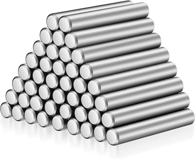 Famanu - Plankdragers, diameter 6 x 40 mm, cilinderstiften, kastplankhouders, plankhouders, pennen, glazen plankdragers voor planken, voor kasten, meubels, plankpennen, roestvrij staal, 6 mm