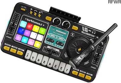 RFWR® Kinderen DJ Mixer Keyboard Speelgoed - Draagbaar Muziekinstrument met Lichten en USB Oplader