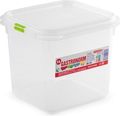 PlasticForte Verhoudbakje - geschikt voor koelkast en vriezer - 2,6 liter - 16 x 17,8 cm