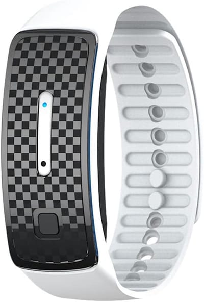 Ultrasone muggenbeschermingsarmbanden, USB-opladen, muggenwerende armbanden, anti-muggenarmband voor binnen en buiten, kamperen, wandelen, voor kinderen en volwassenen, wit