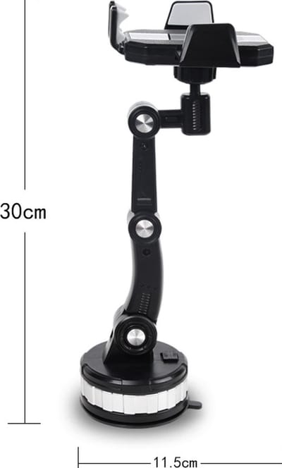 MoDo autohouder Geschikt voor Xiaomi 12T/ 12T Pro/ Redmi 10C/ Redmi 10A - telefoonhouder met krachtige zuignap - geschikt voor voorruit - draaibare en verstelbare gsm houder