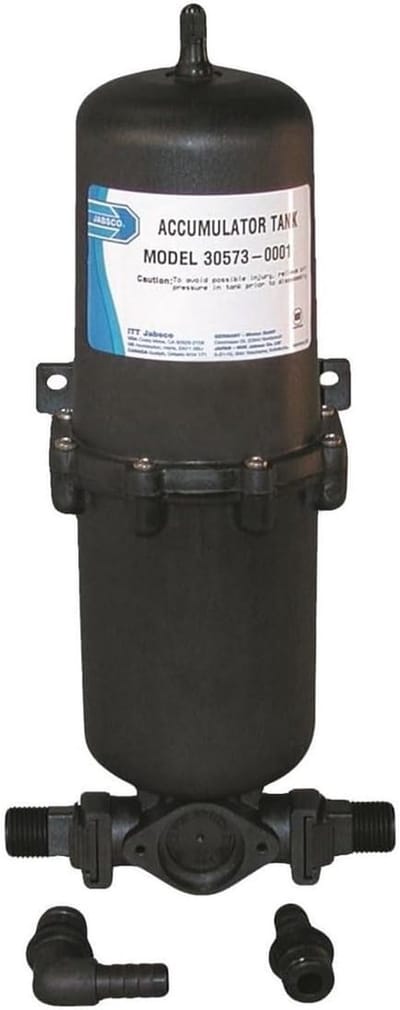 Drukvat 1,0ltr met balg voor drinkwaterpomp