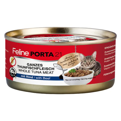 24x156g Feline Tonijn met Rund (graanvrij) Porta 21 Kattenvoer