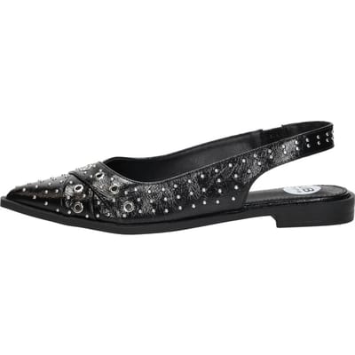 SUB55 Slingback Slingbacks - Zwart lak - Maat 37