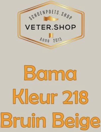 Bama G56 schoen creme voor glad leer - 50ml schoenpoets - 218 bruin beige taupe