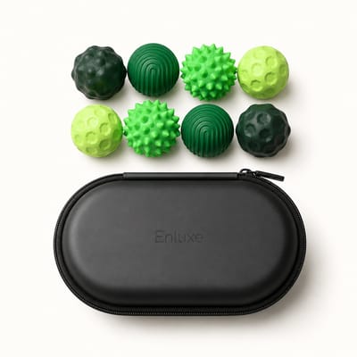 Enluxe stressbal alternatief, magnetische focusballen 8 stuks groen, voor werk en klas, gift voor verjaardag
