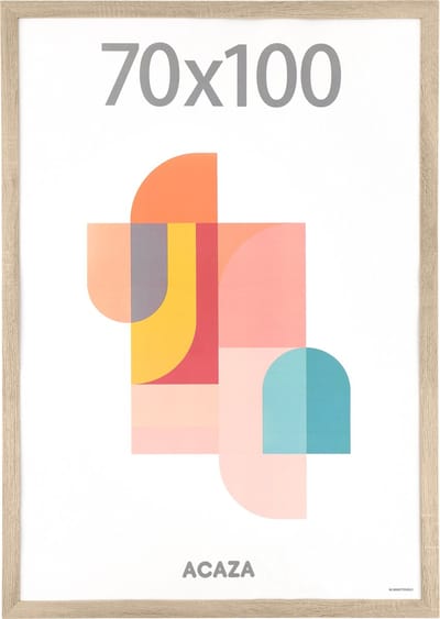 ACAZA Fotolijst - Fotokader - Fotolijst 70x100 - Fotokader 70x100 - MDF Hout - Lichte Eik