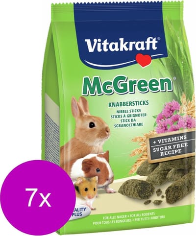 Vitakraft Knaagdier Greenies - Konijnensnack - 7 x 50 g