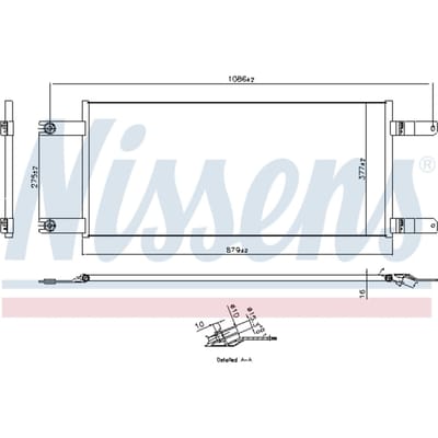 Condensator, airconditioning NISSENS 941155
