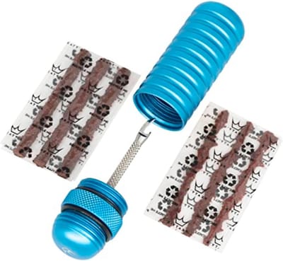 Fietsband reparatieset - Lekke band reparatie - Tubeless banden - Uniek vorkontwerp - 3mm en 1.5mm - Turkoois