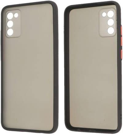Hoesje Geschikt voor de Samsung Galaxy A02s - Hard Case Backcover Telefoonhoesje - Zwart