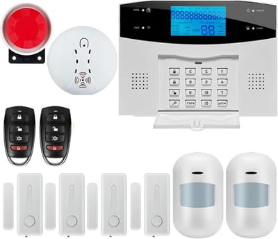 Beveiliging doe-het-zelf alarmsysteem WIFI Draadloze Draad GSM Alarmsysteem Met Bewegingssensor Rookmelder for Tuya Smart Life APP Werkt (Color : G2BWI, Size : 1)